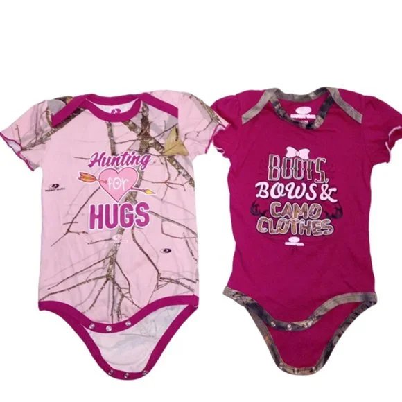 Mossy Oak One Pieces Mossy Oak 24 Month Girl Hunting Pink